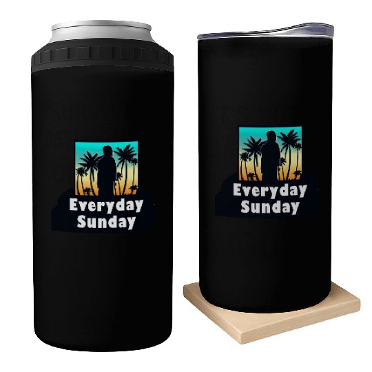 HAWAII EVERYDAY SUNDAY FUNDAY SUMMER HOLIDAY VACAT Can Coolers