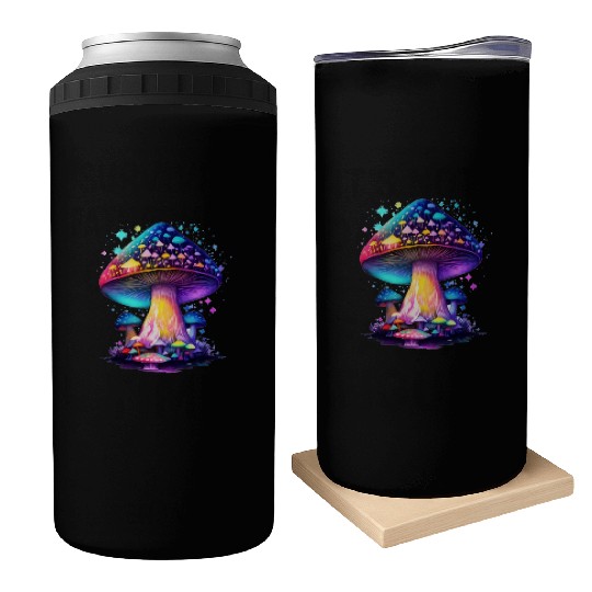 Mystical Fungi Can Coolers