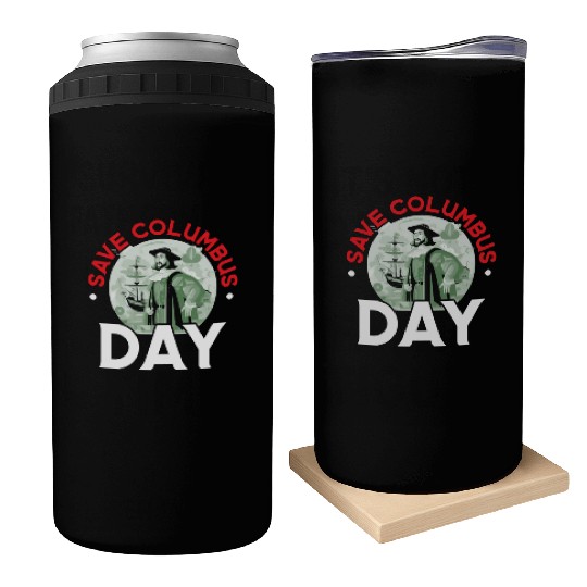 Christopher Columbus Italian American Columbus Day Can Coolers