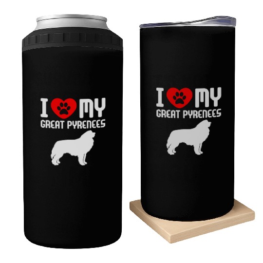 I Love My Great Pyrenees Can Coolers