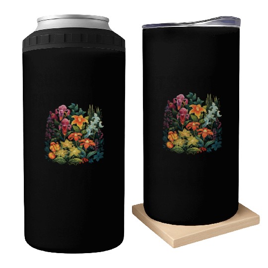 Orchids Flowers Garden Blossom Orchid Lover Can Coolers