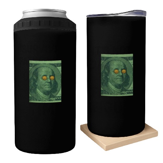 Benjamin Franklin Bitcoin Can Coolers