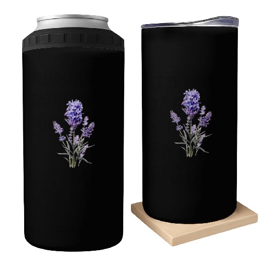Lavender Flower Can Coolers