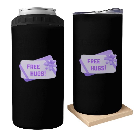 Free Free Hugs Gift Card funny Can Coolers