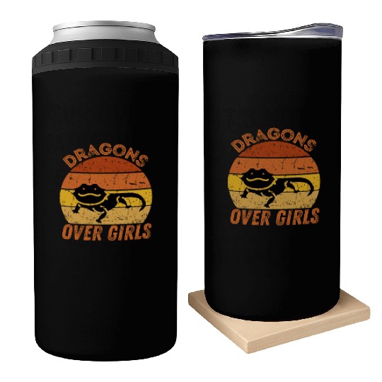 Dragons Over Girls Can Coolers for Bearded Dragon Lovers