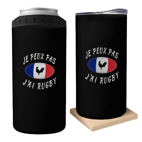 Je Peux Pas J ai Rugby France Rugby Cadeau Can Coolers