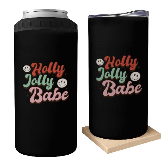 Holly Jolly Babe Can Coolers