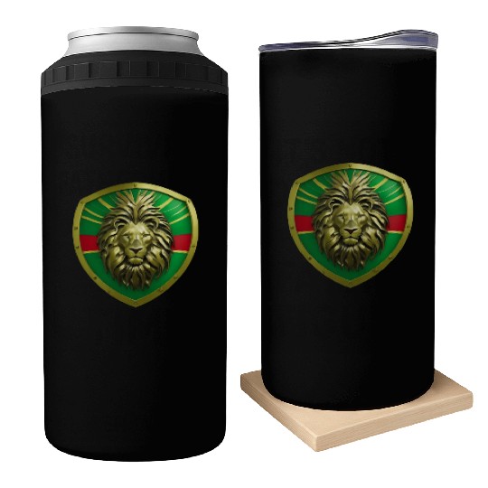 Reggae Lion Shield Can Coolers