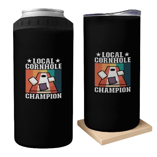 Local Cornhole Champion Bean Bag Lover Can Coolers