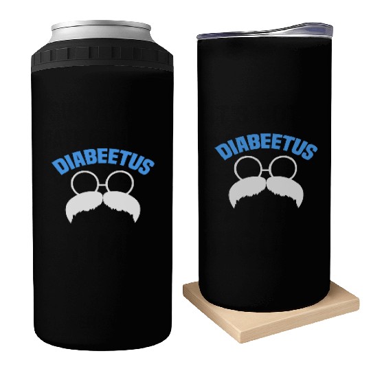 Diabeetus Funny Diabetes Awareness Diabetic Beard Can Coolers