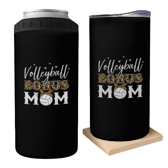 Volleyball Bonus Mom Step Mom Volleyball Mom Can Coolers