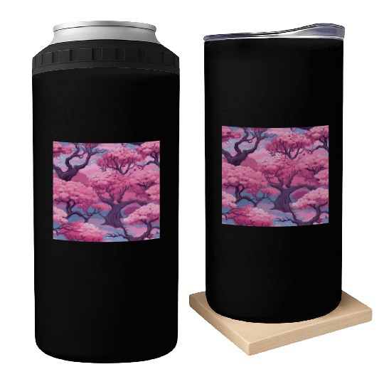 Anime Euphoria: Fantasy Cherry Blossom Dreamscape Can Coolers