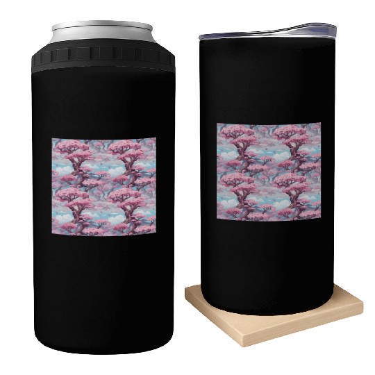 Anime Euphoria: Fantasy Cherry Blossom Dreamscape Can Coolers