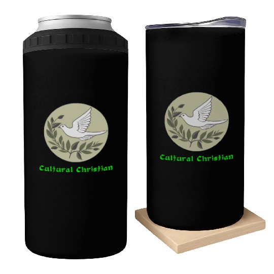 Cultural Christian Dove Of Peace Can Coolers