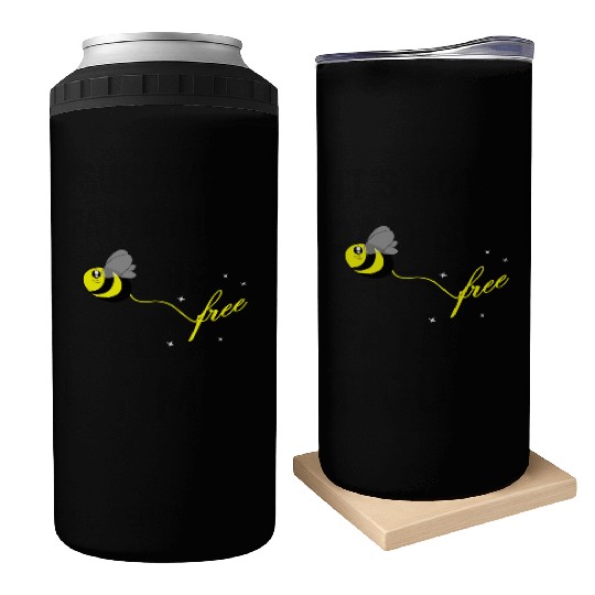bee free Can Coolers