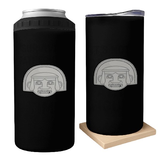 Colombian San Agustin Pre Columbus Indigenous Can Coolers