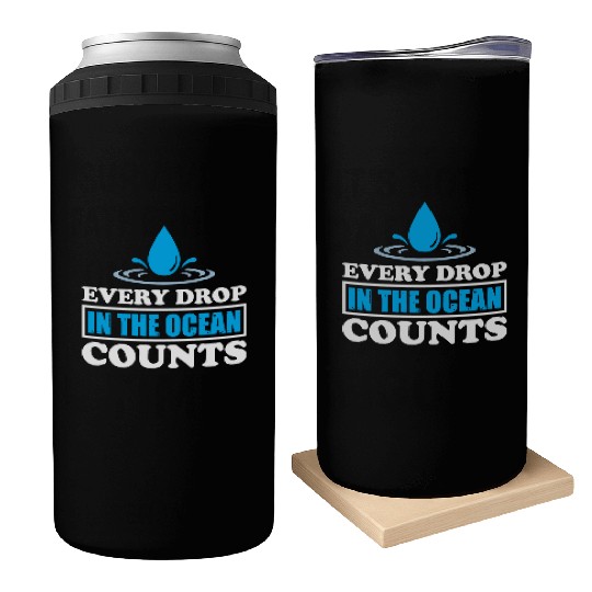 Every Drop In The Ocean Counts Nature Protection Can Coolers