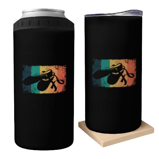 Ballet Shoes Vintage Woman Ballerina Can Coolers