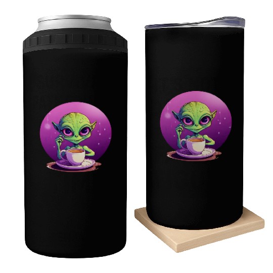 midnight Coffee: The Green Alien Drinker Can Coolers