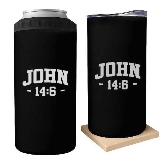 John 14:6 Love Jesus Christian Christmas Can Coolers