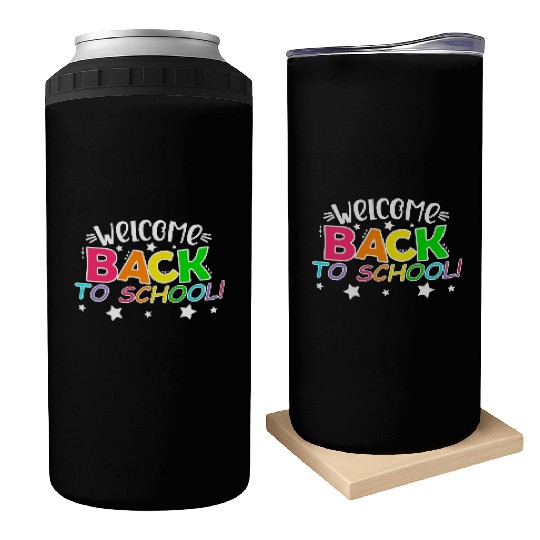 Welcome Back To School Can Coolers for Teachers Women