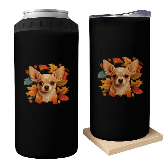 Chihuahua | Thanksgiving Day Farmer Food Autumn Can Coolers