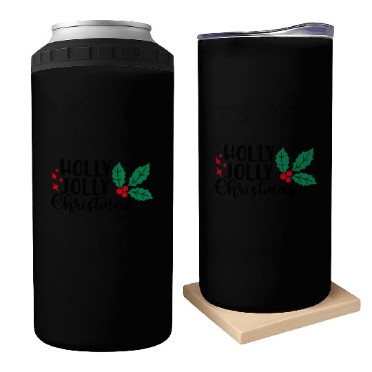 Holly Jolly Christmas Can Coolers