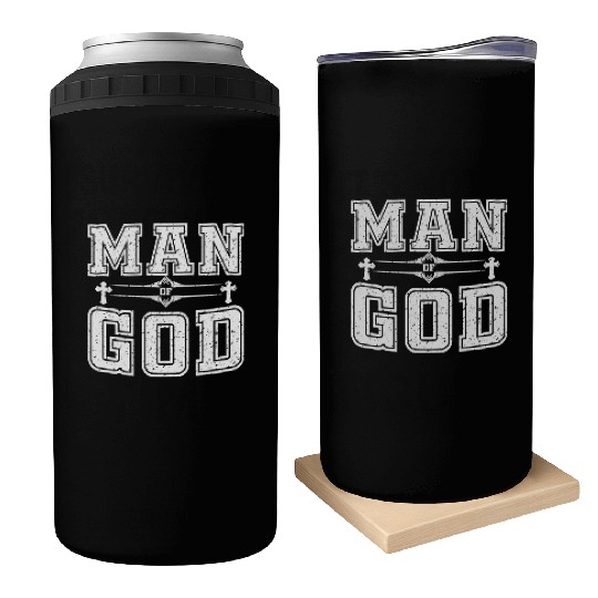 Man Of God Love Jesus Christian Christmas Can Coolers