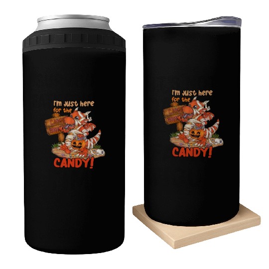 I'm Just Here For Candy Halloween Dragon Mummy Can Coolers