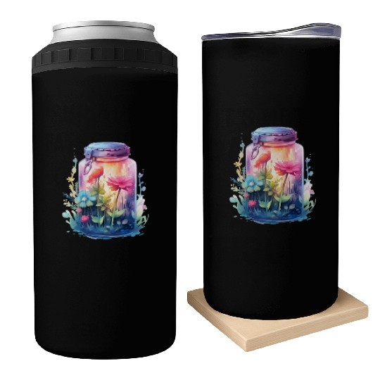Wild Flowers Can Coolers Design - Funny gift
