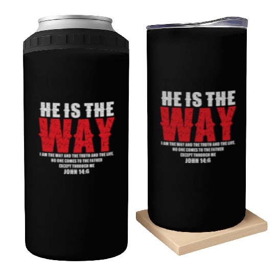 He Is The Way Love Jesus Christian Christmas Can Coolers