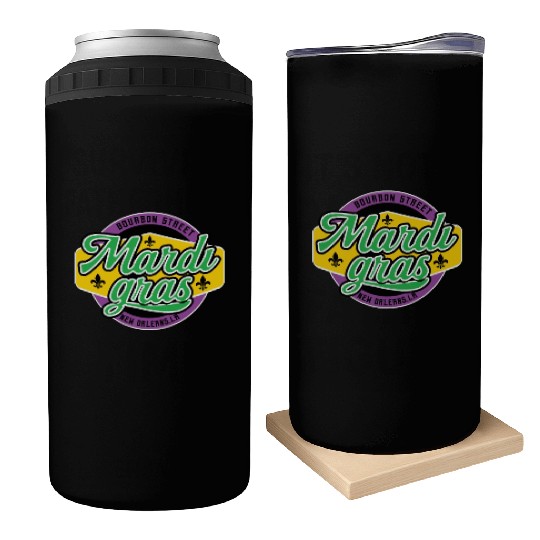 Mardi Gras Bourbon Street Can Coolers