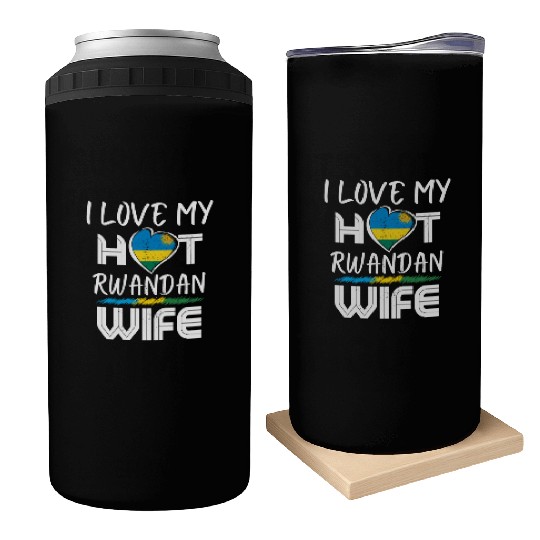 Funny I Love My Hot Rwandan Wife Husband Can Coolers