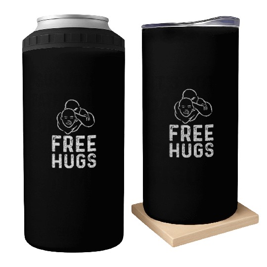 Funny BJJ Can Coolers Men MMA Free Hugs Can Coolers Wrestling