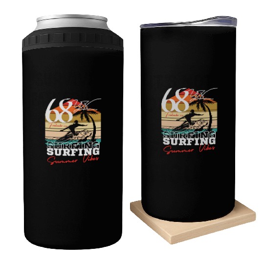 Surfing summer vibes Can Coolers