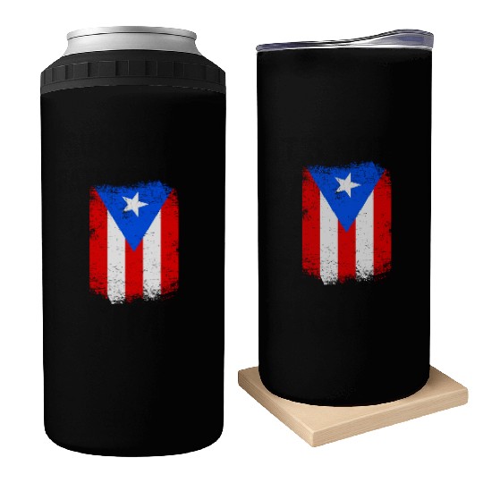 Puerto Rico Flag Puerto Rican Can Coolers