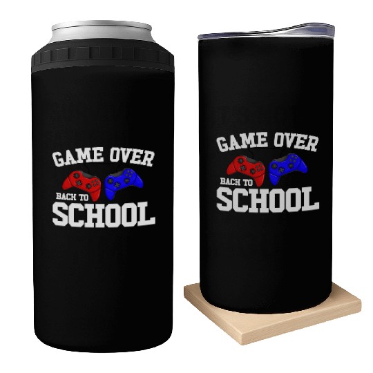 Game Over Back To School Gamer Back To School Can Coolers