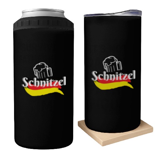 Schnitzel Germany Food Can Coolers