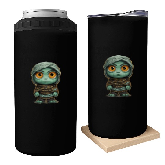 Halloween Spooky Cartoon Mummy Can Coolers
