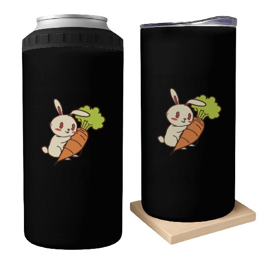 Rabbit And Carrot Can Coolers