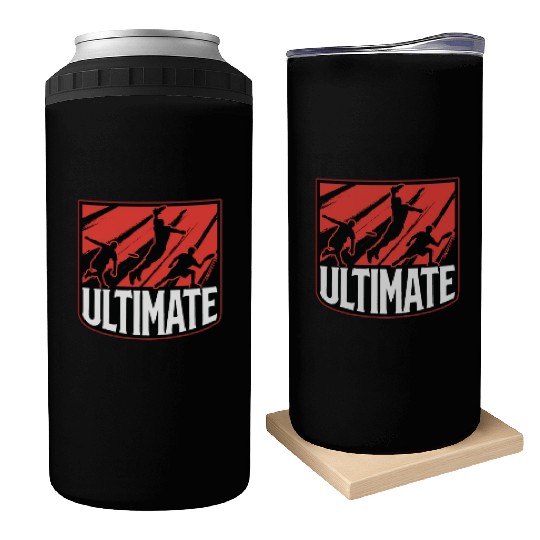 Flying Disc Ultimate Frisbee Player Disc Golfing Can Coolers