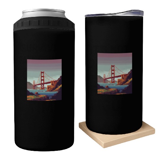 Golden Gate Bridge California Can Coolers, Golden Gate