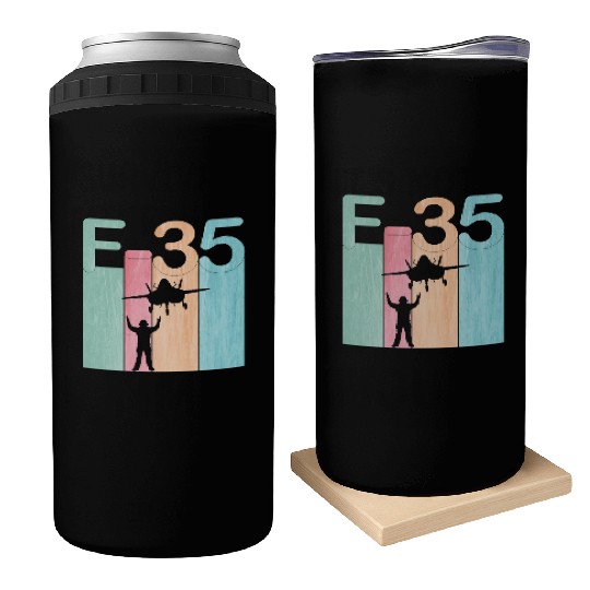 F35 Vintage Air Force Fighter Jets Can Coolers