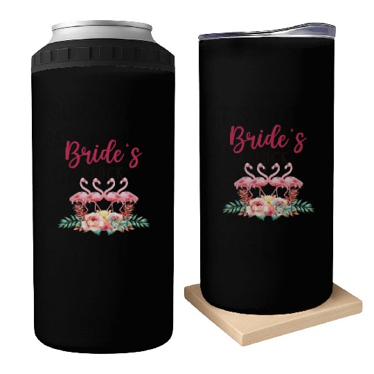 Brides Flock Flamingo Tribe Bachelorette Party Can Coolers
