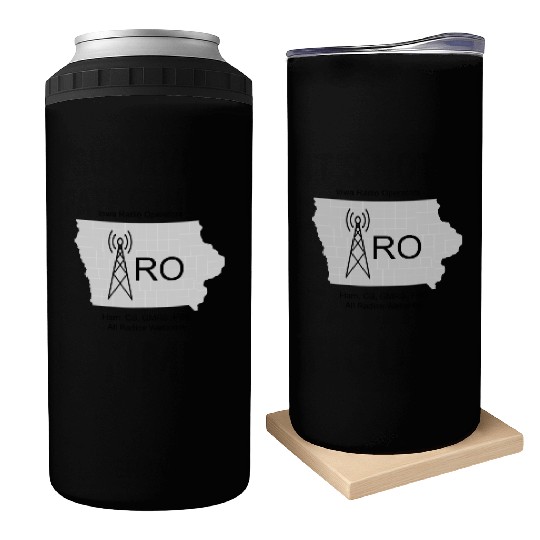 IRO Logo Grayscale Can Coolers