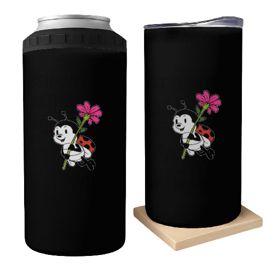 Cute Ladybug Nature Lover Gift Can Coolers