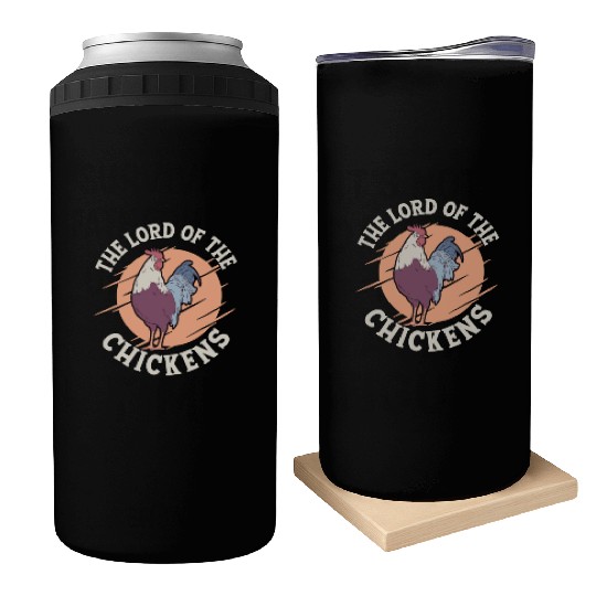 The Lord Of The Chickens Farming Hen Farmer Can Coolers