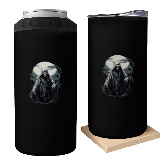 Spooky Halloween Grim Reaper Can Coolers
