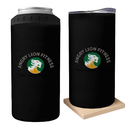 Angry lion motivate Can Coolers