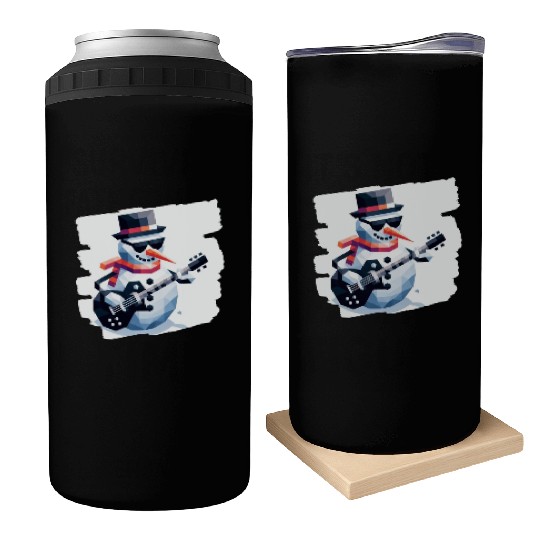 Rockstar snowman Can Coolers